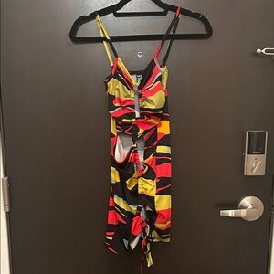 SHEIN Colorful Strappy Mini Dress